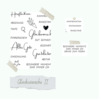 Creative Depot - Stempelset - Glückwünsche II Creative Depot - Stempelset - Glückwünsche II