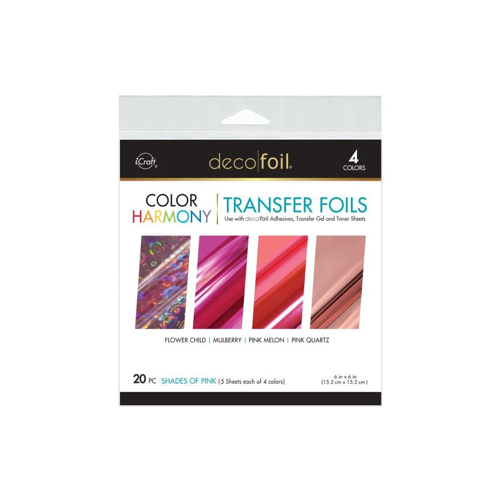 Deco Foil Harmony Foil Pack 6"X6" 20/Pkg - Shades Of Pink Deco Foil Harmony Foil Pack 6"X6" 20/Pkg - Shades Of Pink