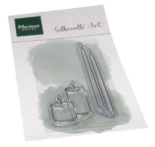Marianne D Clear Stamps Silhouette Art – Kerzen