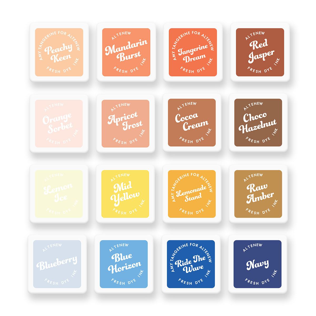 Altenew - Summertime Shades Fresh Dye Ink Mini Cube Bundle Altenew - Summertime Shades Fresh Dye Ink Mini Cube Bundle