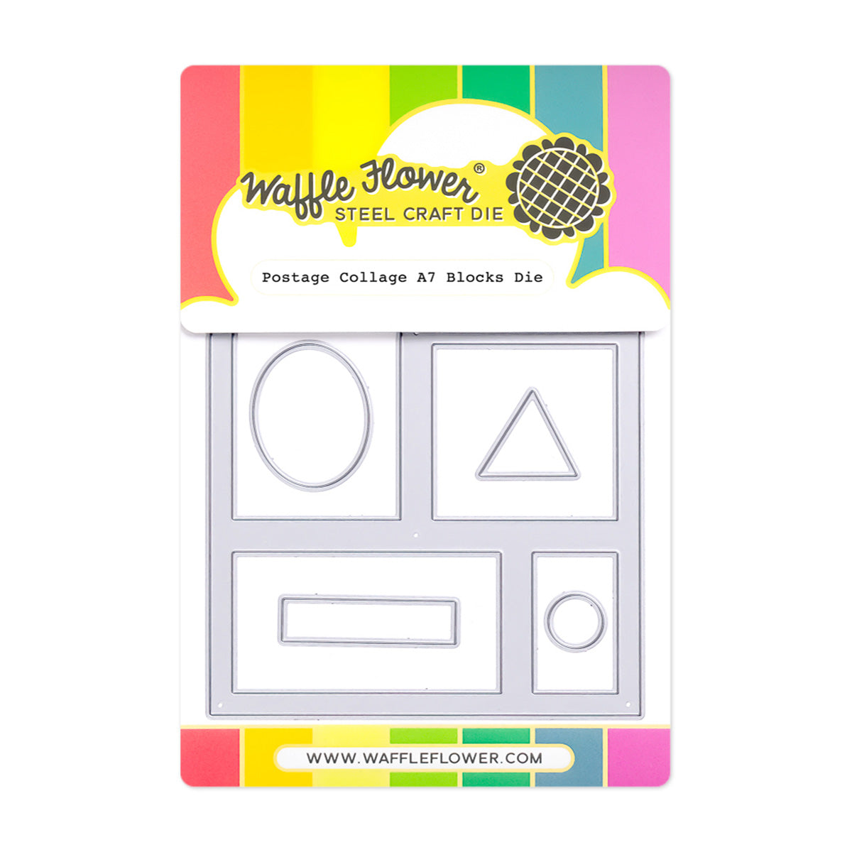Waffle Flower -Postage Collage A7 Blocks Die Waffle Flower -Postage Collage A7 Blocks Die