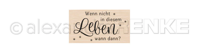 Alexandra Renke - Holzstempel 'In diesem Leben'