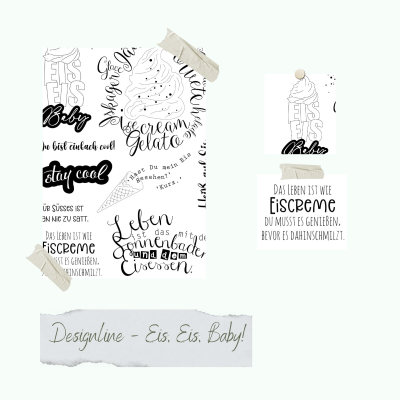 Creative Depot -Stempelset - Designline - Eis, Eis, Baby!