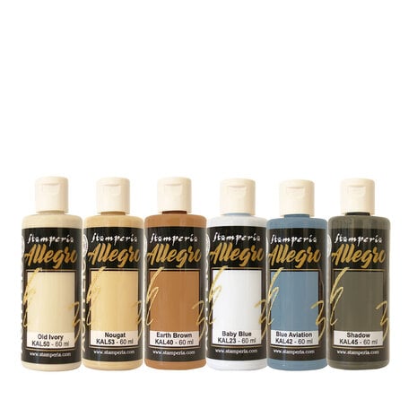 Stamperia - Silent Sea Allegro Paint Kit (6pcs) 