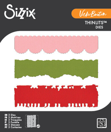 Sizzix Studio - Thinlits Die by Vicki Boutin Double Edgers (3pcs)