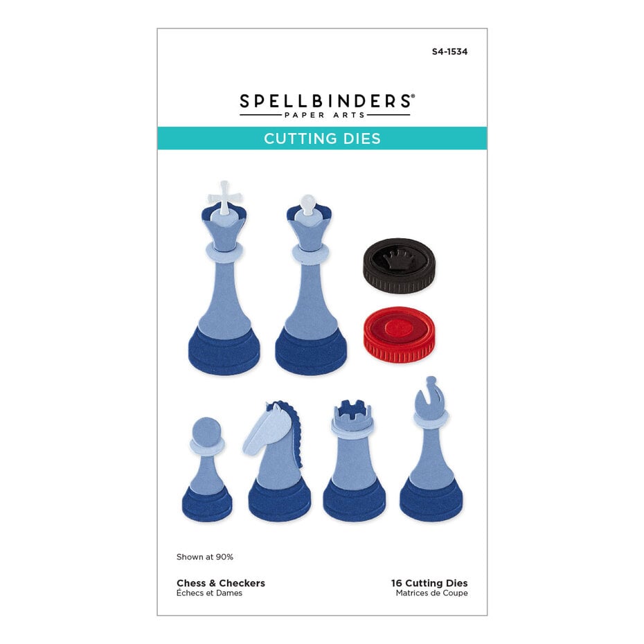 Spellbinders - Checkmate Etched Dies Chess & Checkers by Spellbinders