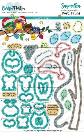 CarlijnDesign - Snijmallen Kerst Uiltjes CarlijnDesign - Snijmallen Kerst Uiltjes