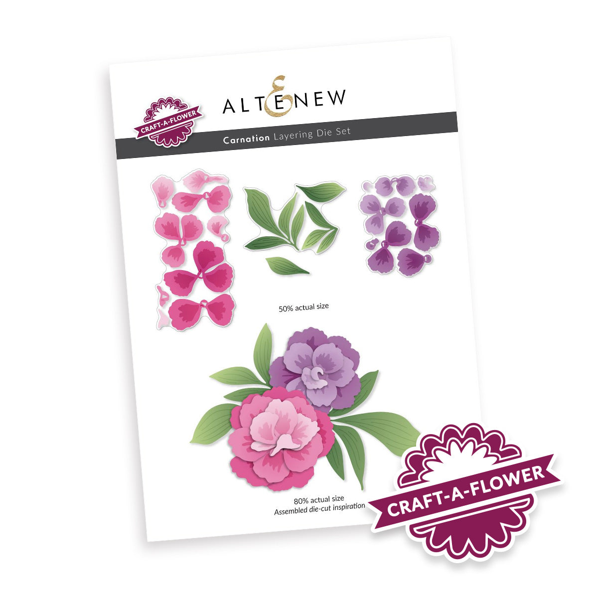 Altenew - Craft-A-Flower: Carnation Layering Die Set  Altenew - Craft-A-Flower: Carnation Layering Die Set