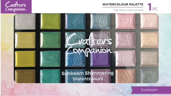 Crafters Companion - Shimmer Watercolour Palette Sunbeam
