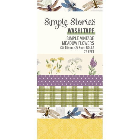 Simple Stories - Simple Vintage Meadow Flowers Washi Tape Simple Stories - Simple Vintage Meadow Flowers Washi Tape
