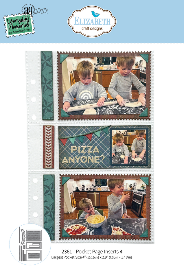 Elizabeth Craft - Rest & Relaxation Die Pocket Page Inserts 4 by Everyday Memories
