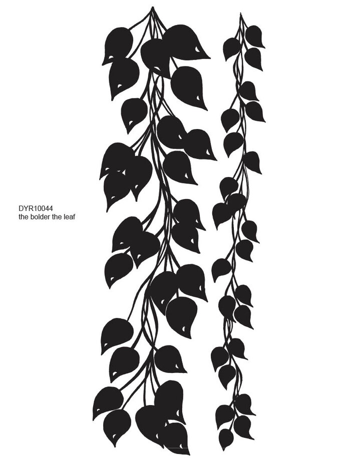 Stampers Anonymous - The Bolder The Leaf Dylusions Cling Stamps