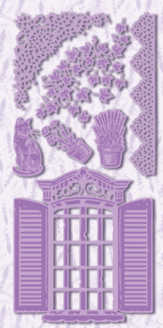 Dawn Bibby - Provencal Window Décor Die Dawn Bibby - Provencal Window Décor Die