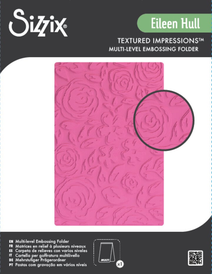 Sizzix - Multi-Level Embossing Folder Watercolor Bouquet by Eileen Hull