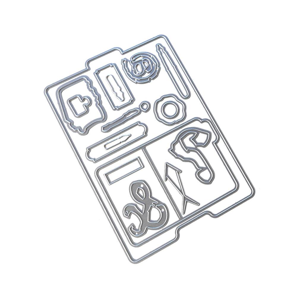 Elizabeth Craft Metal Die -  Journal File 2 -Journal Your Life
