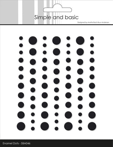 Simple and Basic - Matte Enamel Dots "Black