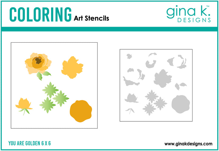 Gina K Designs - STENCIL- You Are Golden Gina K Designs - STENCIL- You Are Golden