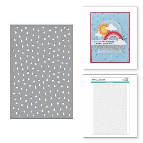 spellbinders-raindrop-stencil-stn-047 spellbinders-raindrop-stencil-stn-047