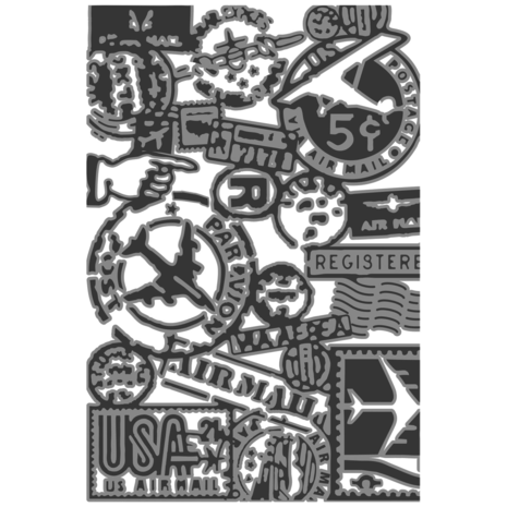 Sizzix • Multi-Level Textured Impressions by Tim Holtz Vault Airmail