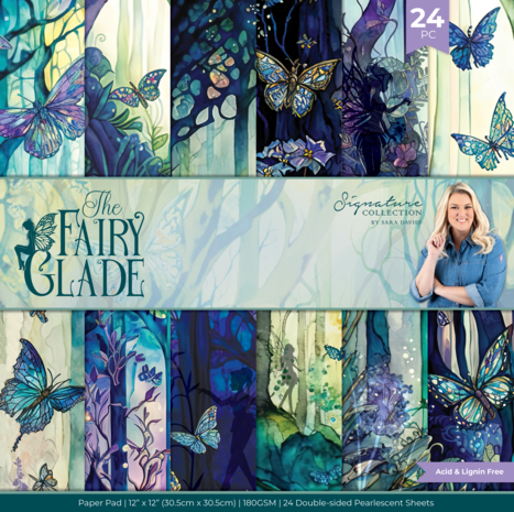 Crafter's Companion - Fairy Glade 12x12 Inch Paper Pad Crafter's Companion - Fairy Glade 12x12 Inch Paper Pad