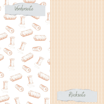 Creative Depot -  Designpapier - Designline - Garnrollen - Doppelseitig bedruckt 