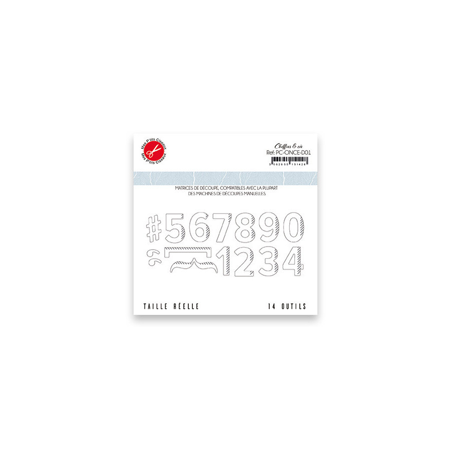 Dies Chiffres - Mes P'tits Ciseaux   Dies Chiffres - Mes P'tits Ciseaux