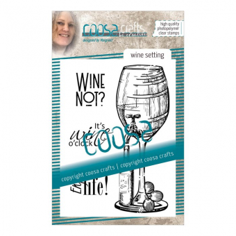 COOSA Crafts clearstamps A6 - Wine Setting