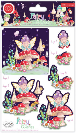 Craft Consortium - Fairy Wishes 3D Decoupage Set