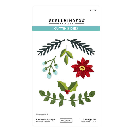 Spellbinders - All About Christmas Etched Dies Christmas Foliage