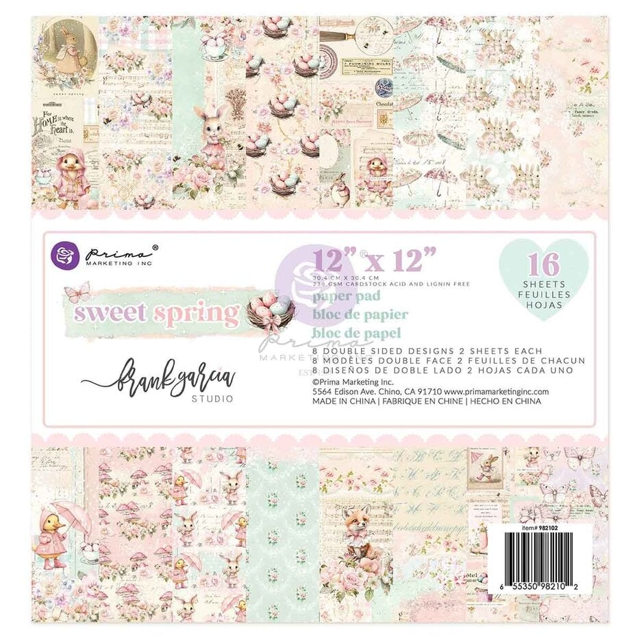 Prima Marketing - Sweet Spring 12x12 Inch Paper Pad
