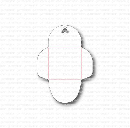 Gummiapan - Small Envelope with a Heart