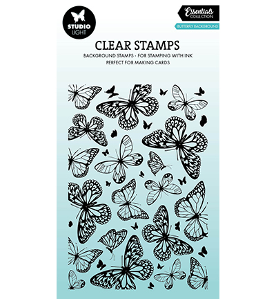 Studio Light - Clear Stamp - Butterflies background Essentials nr. 919