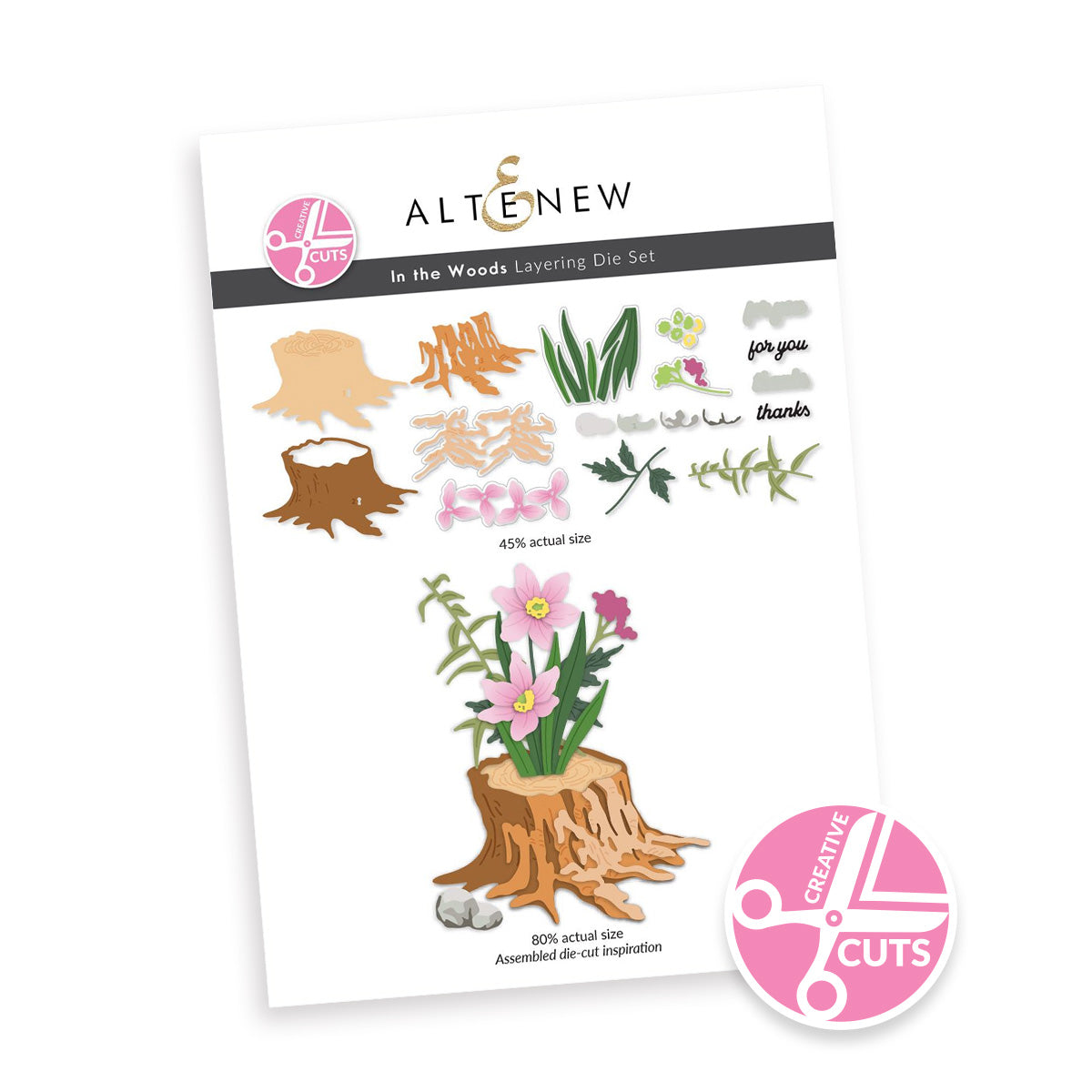Altenew - Creative Cuts: In the Woods Layering Die Set 