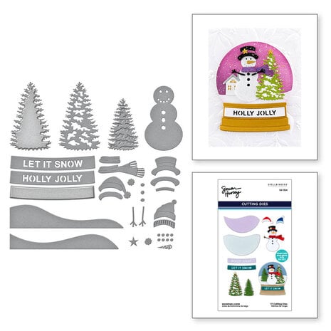 Spellbinders - Snowman Scene Etched Dies