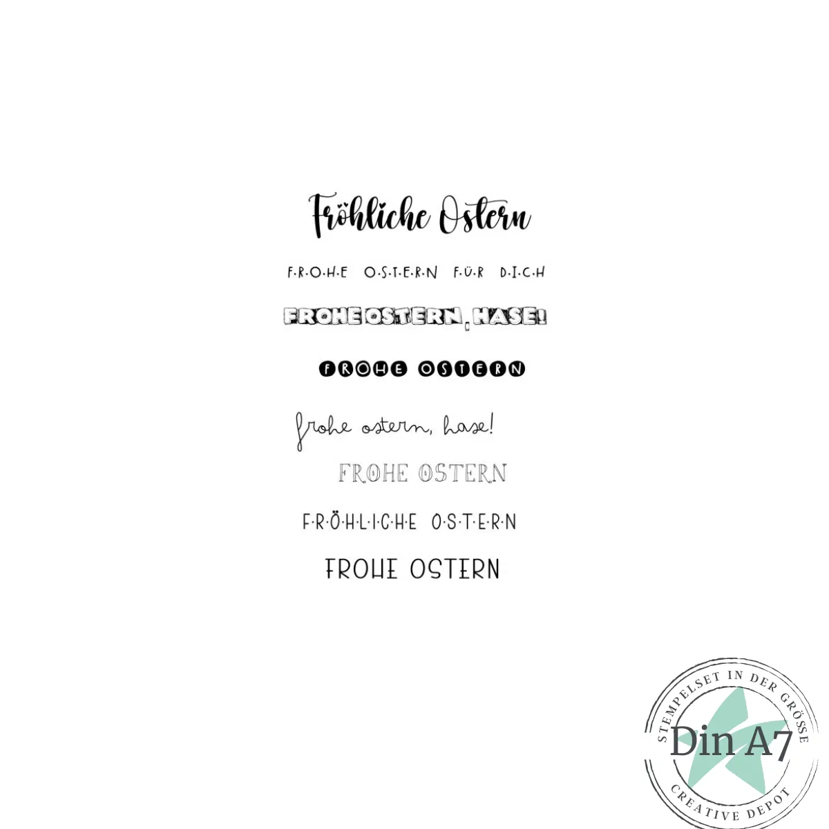 Creative Depot - Stempelset - Mini Ostern