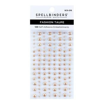 Spellbinders - Fashion Taupe Color Essentials Pearl Dots  