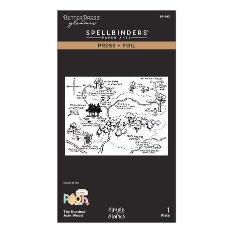 Spellbinders - Say Cheese Classic Pooh Baby Press + Foil Plate The Hundred Acre Wood