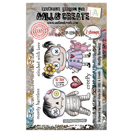 Aall and Create -Witchlets & Weirdlings A7 Stamp Set Mostly Harmless 