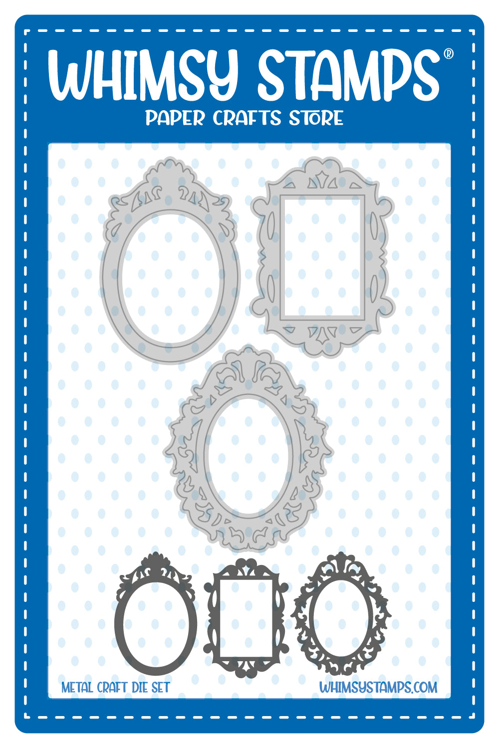Whimsy Stamps - Forever Cameo Frames Die Set