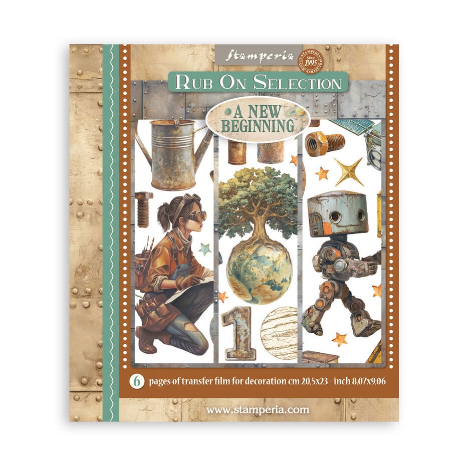 Stamperia - A New Beginning Rub-On 20,5x23cm Assortment (6pcs)