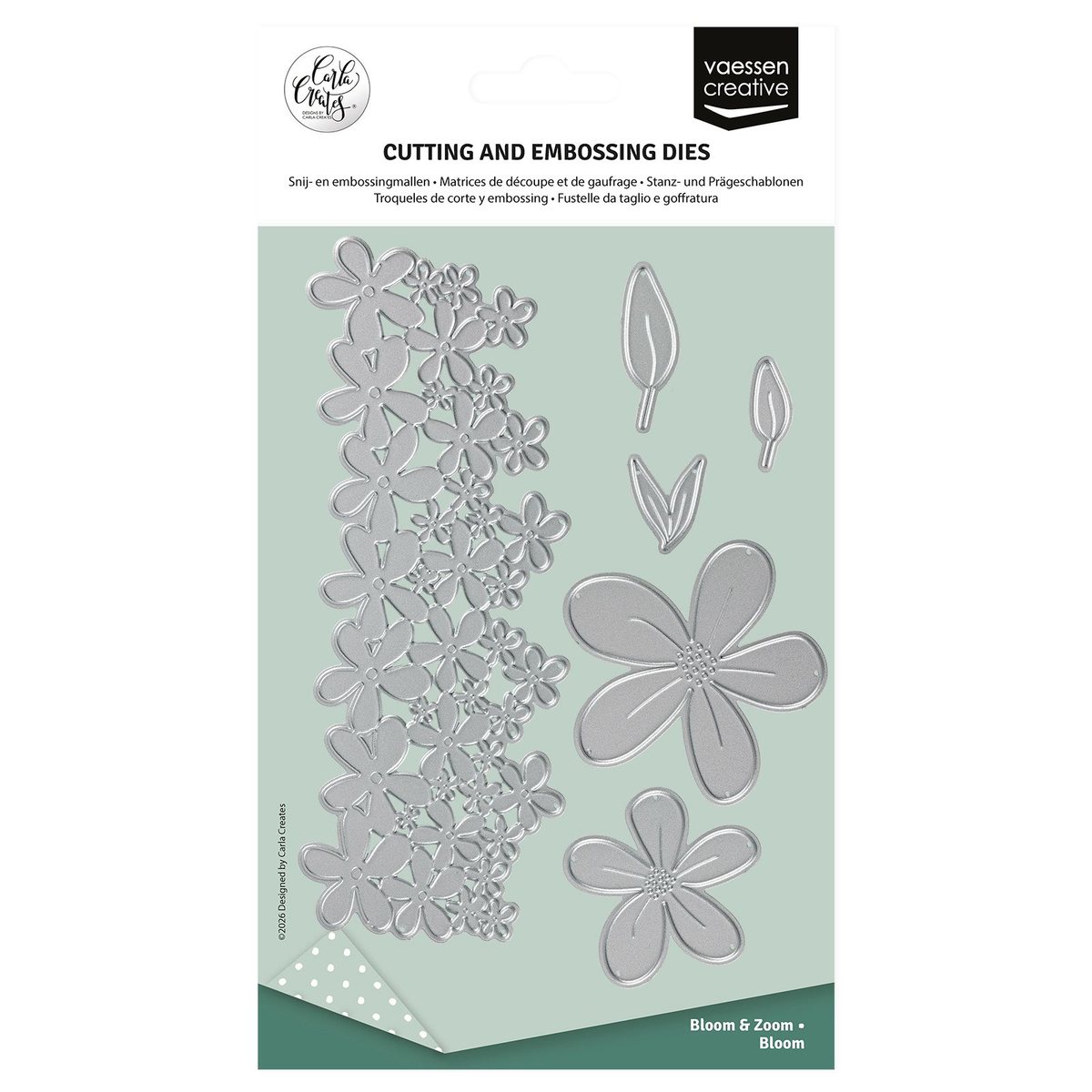 Vaessen Creative • Stanz- und Prägeschablonen by Carla Creates Bloom 6St.
