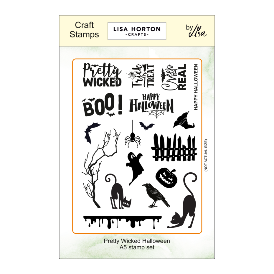 Lisa Horton Crafts - Pretty Wicked Halloween A5 Stamp Set