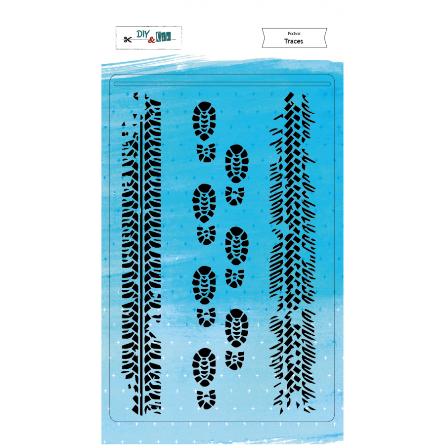 Stencil : Traces - DIY and Cie 