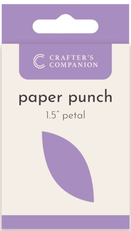 Crafter's Companion - Flower Paper Punches - Petal 1.5"