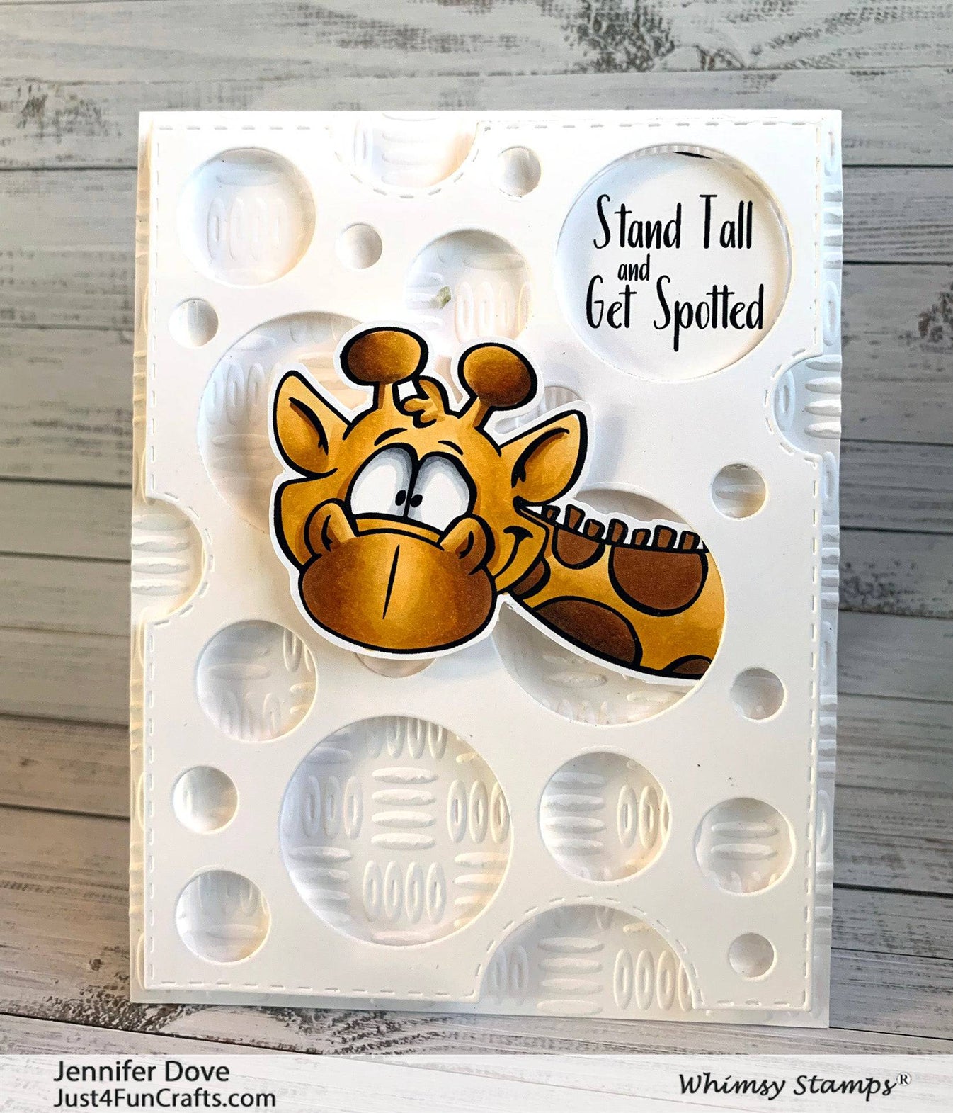 Whimsy Stamps - Giraffes Peeking Clear Stamps
