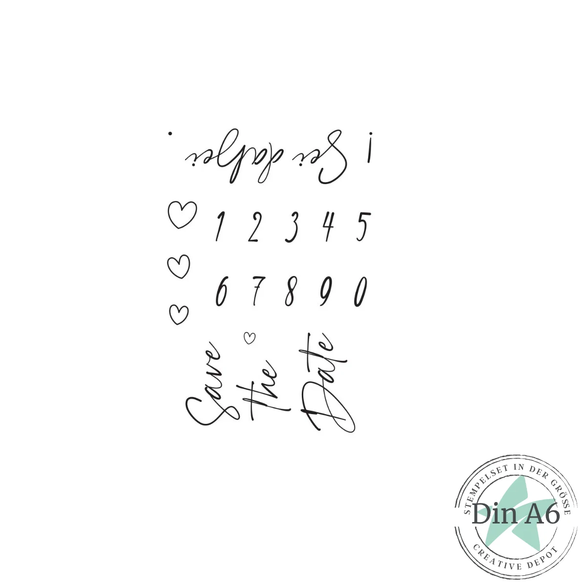 Creative Depot - Stempelset - Moderne Hochzeit - Sei dabei