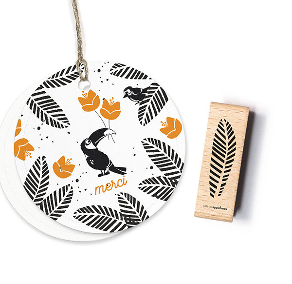Cat on Appletrees - Stempel Pflanze 31