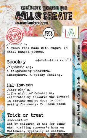 AALL and Create - Stamp Set A7 Define Halloween