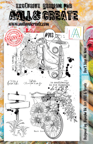 Aall and Create Stamp Set A5 Don't Stop Me Now