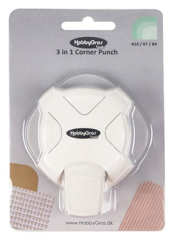 HobbyGros Tools - "3 in 1 corner punch - round"
